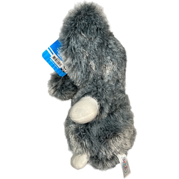 Elephant Gray & White by Spark Create Imagine Plush Rattles & Crinkles 11" NWT - Picture 3 of 9